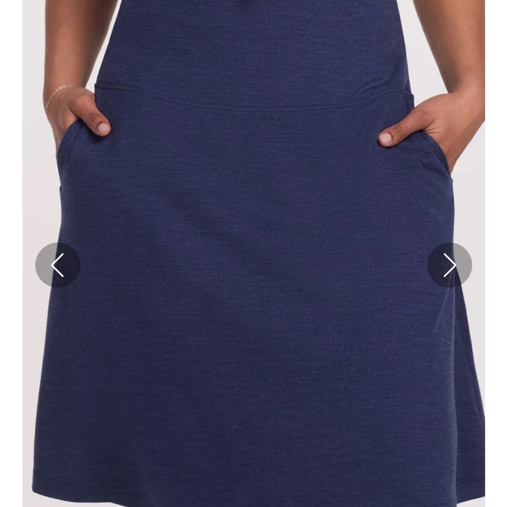 WoolX Marilyn Flowy Midi Skirt XL twilight storm/navy blue